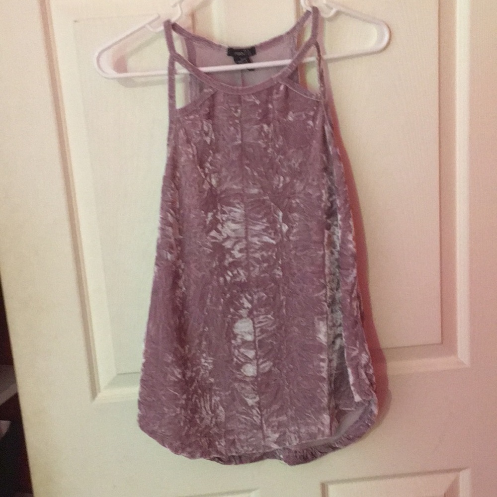 A velvet tank top